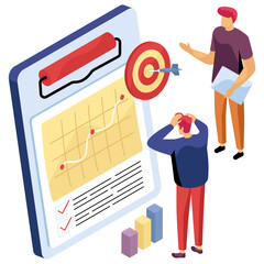 Wall Mural - creative design illustration of bad report