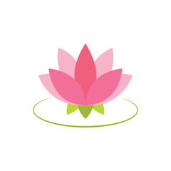 Poster - Lotus Flower Icon Vector Design.