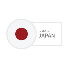 Poster - Made In Japan Label Icon Vector Design.