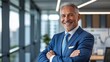 © mattegg - Confident mature businessman smiling portrait