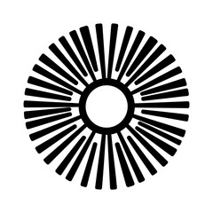 Poster - Abstract sun rays emit graphic pattern element backdrop