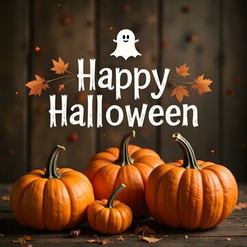 Holiday event halloween background with text Happy Halloween