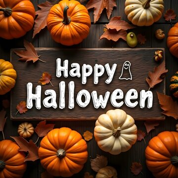 Holiday event halloween background with text Happy Halloween