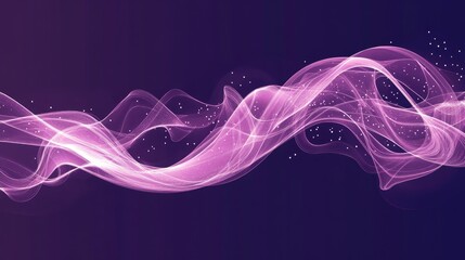 Poster - Swirling elegance in motion--this abstract illustration uses curling lines to convey fluidity, with each detail presented in crisp high definition.