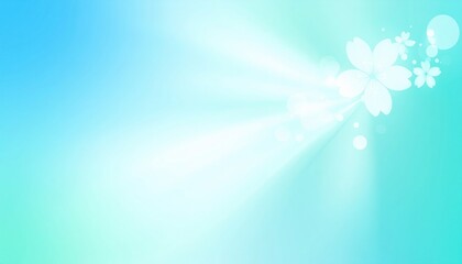 Poster - Serene floral light rays abstract background digital artwork peaceful environment soft viewpoint tranquility concept