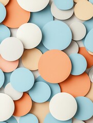 Poster - Abstract Pastel Circles Background