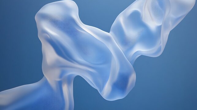 Abstract flowing liquid shapes