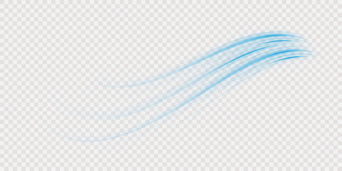 Poster - Png futuristic technological style. Png abstract background with speed lines. Neon color rays vector abstract background. The light lines of the road a blue light background creating of movement