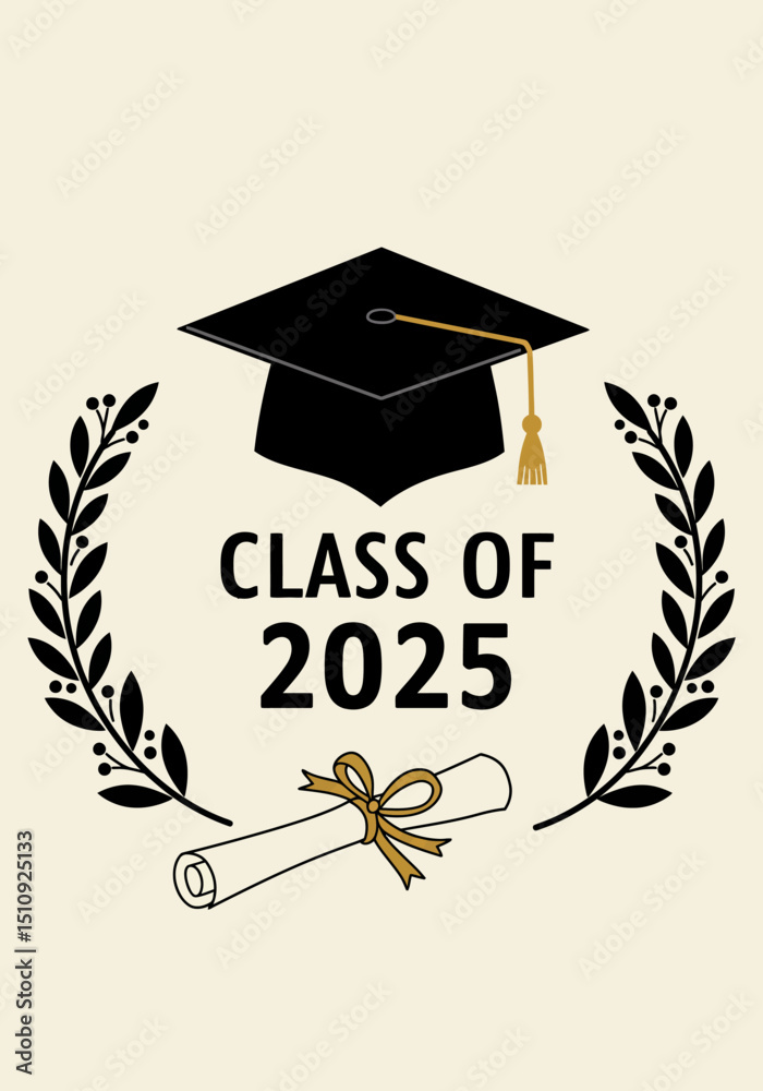 Vector de Stock Celebrating the Class of 2025 Achievements A Milestone ...