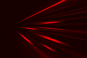 Wall Mural - light speed motion effect. red color spiral glow effect. magic shiny line sparkles and sequins