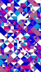 Poster - Colorful geometrical triangle pattern background design