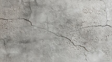 Poster - Long cracks running across the surface of an old, weathered concrete wall reveal signs of age, distress, and deterioration, creating a striking grunge texture and abstract pattern