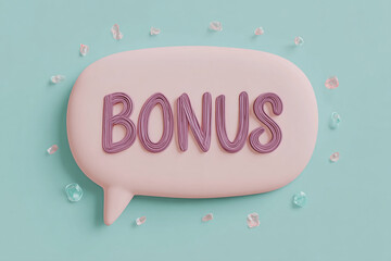 Aufkleber - Pink speech bubble with mauve 