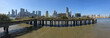 © robertharding - Canary Wharf from North Greenwich Peninsula, London, United Kingdom