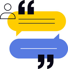 Poster - Communication chat bubbles conversation dialogue discussion speech talking messaging vector graphic design vector art illustration