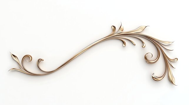 Ornate gold decorative element (2)