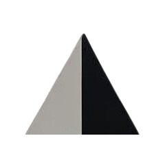 Aufkleber - Abstract geometric triangle design in black and white for modern art prints and minimalist home decor ideas