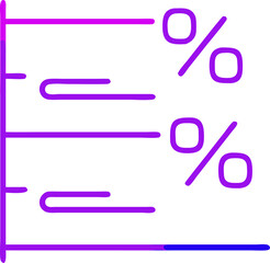 Poster - Abstract percentage chart data visualization graphic design element