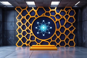 Poster - Innovative Science and Technology Presentation Framework with Plexus Design Background