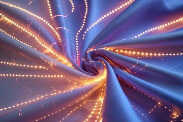 Poster - Modern Textile Innovation with Luminous Fibers and Advanced Technology