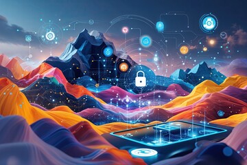 Poster - Dynamic Abstract Landscape of Technology Integration and Connectivity Solutions