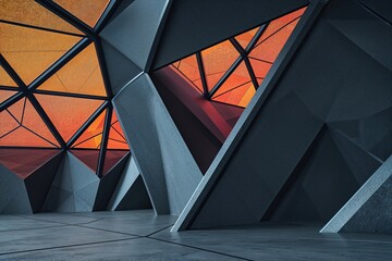 Poster - Innovative Durable Technology Featuring Triangular Mesh and Geometric Design