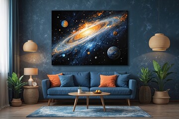 Poster - Cosmic Abstract Art with Avant-garde Design Elements