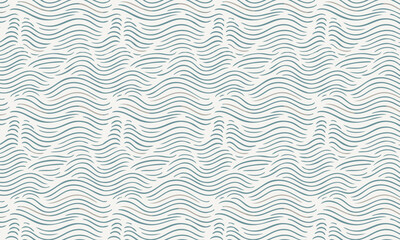  Abstract Hand-Drawn Layered Waves Seamless Pattern