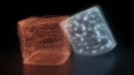 Poster - Visualization shows the changes in microstructure of alloy foils before and after plasma tempering, highlighting grain pattern transformation and increased strength