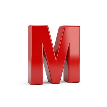 Red Letter M 3d Render