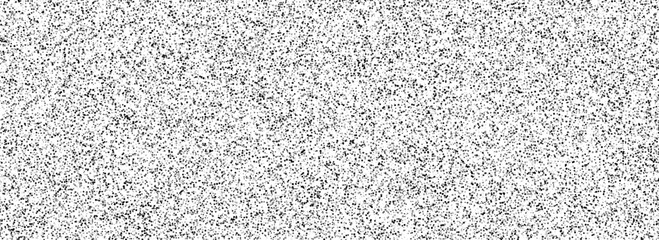 Poster - Black grain noise background. Random snow overlay texture. Abstract grunge grit dotted wallpaper. Distressed gritty dust backdrop with speckles, flecks, particles, drops, specks. Vector