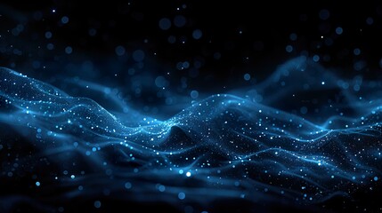 Wall Mural - background of abstract glitter lights. silver, blue and black