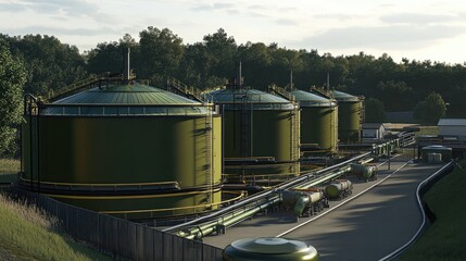 Poster - Large-scale biodiesel refinery using vegetable oils with integrated waste recovery systems