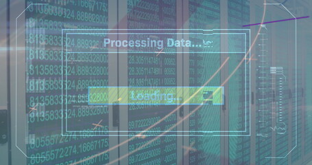 Poster - Image of loading and changing numbers over servers