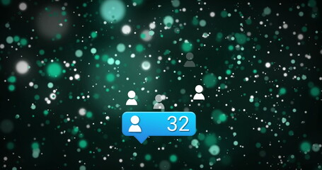 Poster - Image of white spots over media icons