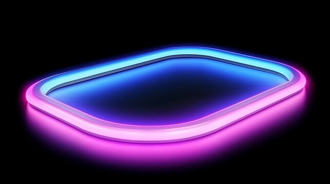 Neon rectangle display