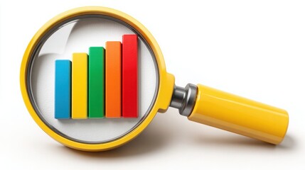 Poster - Magnified view of a chart highlighting productivity insights and efficiency metrics for business evaluation purposes
