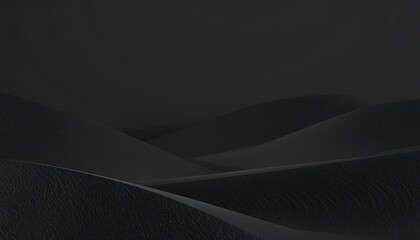 Poster - Dark dunes with textured sand, and abstract landscape.