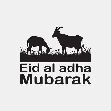 Eid silhouette vector, Animal Icon, Islamic mosque, silhouette, sheep, graphic design, vector art, Vector illustration, Muslim holiday, Islamic celebration,
