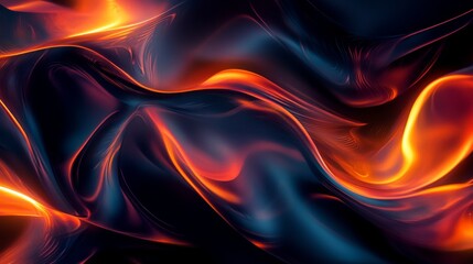 Poster - Dynamic fire patterns displaying artistic flames abstract background close-up view vibrant colors creative concept