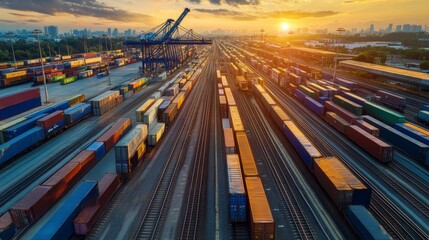 Poster - Optimizing container terminal operations with freight trains a comprehensive guide for efficient logistics management in urban environments