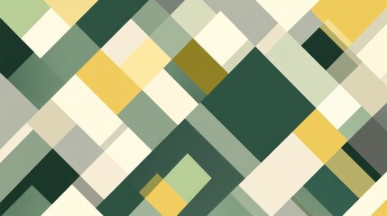 Poster - Minimalistic geometric shapes abstract squares and diamonds in urban digital art