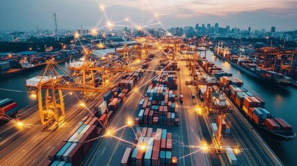 Poster - Optimizing global supply chain logistics strategies for enhanced efficiency in transport networks