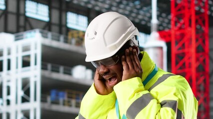Poster - Engineer Suffering From Loud Noise