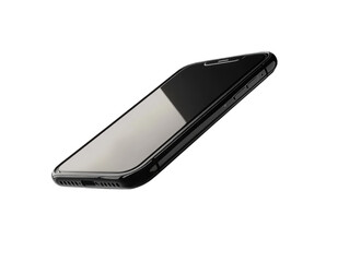 Poster - A black cell phone with a clear screen