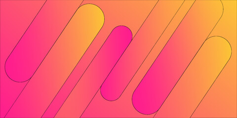 Aufkleber - Minimal geometric background. Dynamic shapes composition. Template for invitation, business card for presentation design
