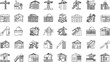 © A STUDIO - Collection of house and building icons perfect for real estate, urban architecture, or web design