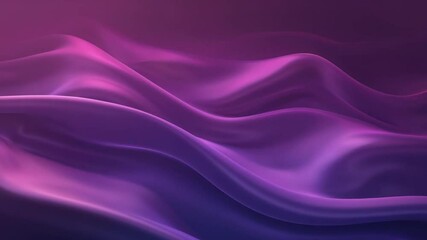 Poster - Vibrant Flowing Abstract Waves in Shades of Purple and Pink with Soft Light and Gradients for Creative Backgrounds 4k video footage