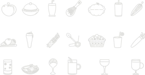 Poster - Set of hand-drawn light bulb icons with a seamless glass pattern vector illustration