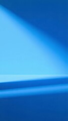 Aufkleber - 青色のグラデーション背景に斜めの影と光が差し込む抽象的なデザイン